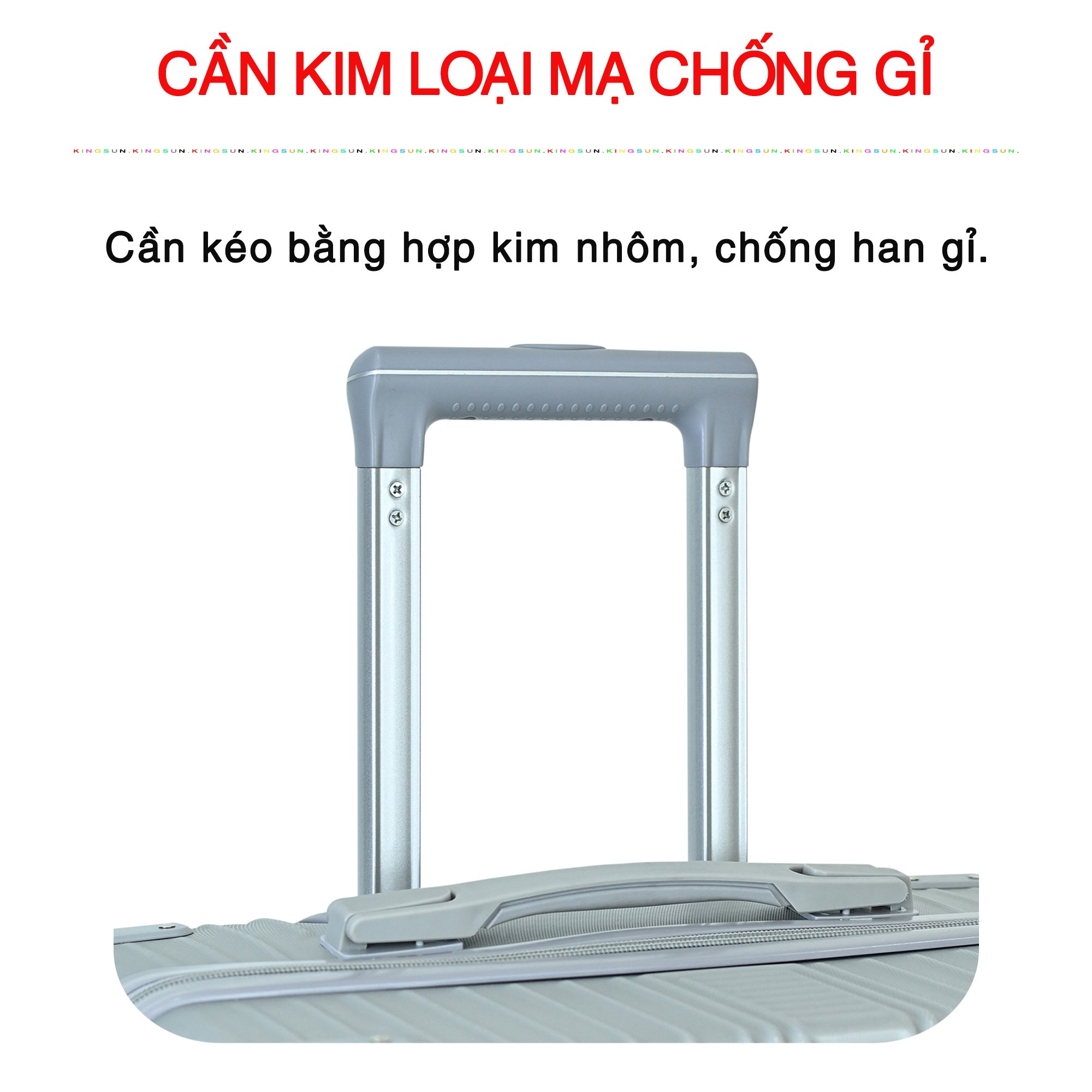 Valy du lịch valy kéo cao cấp size 20inch màu xanh rêu KINGSUN-KS 218