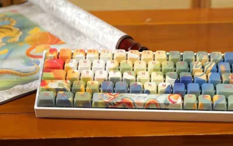 Bàn phím cơ không dây Dual Mode Newmen GM680 Jungle - Hàng Chính Hãng