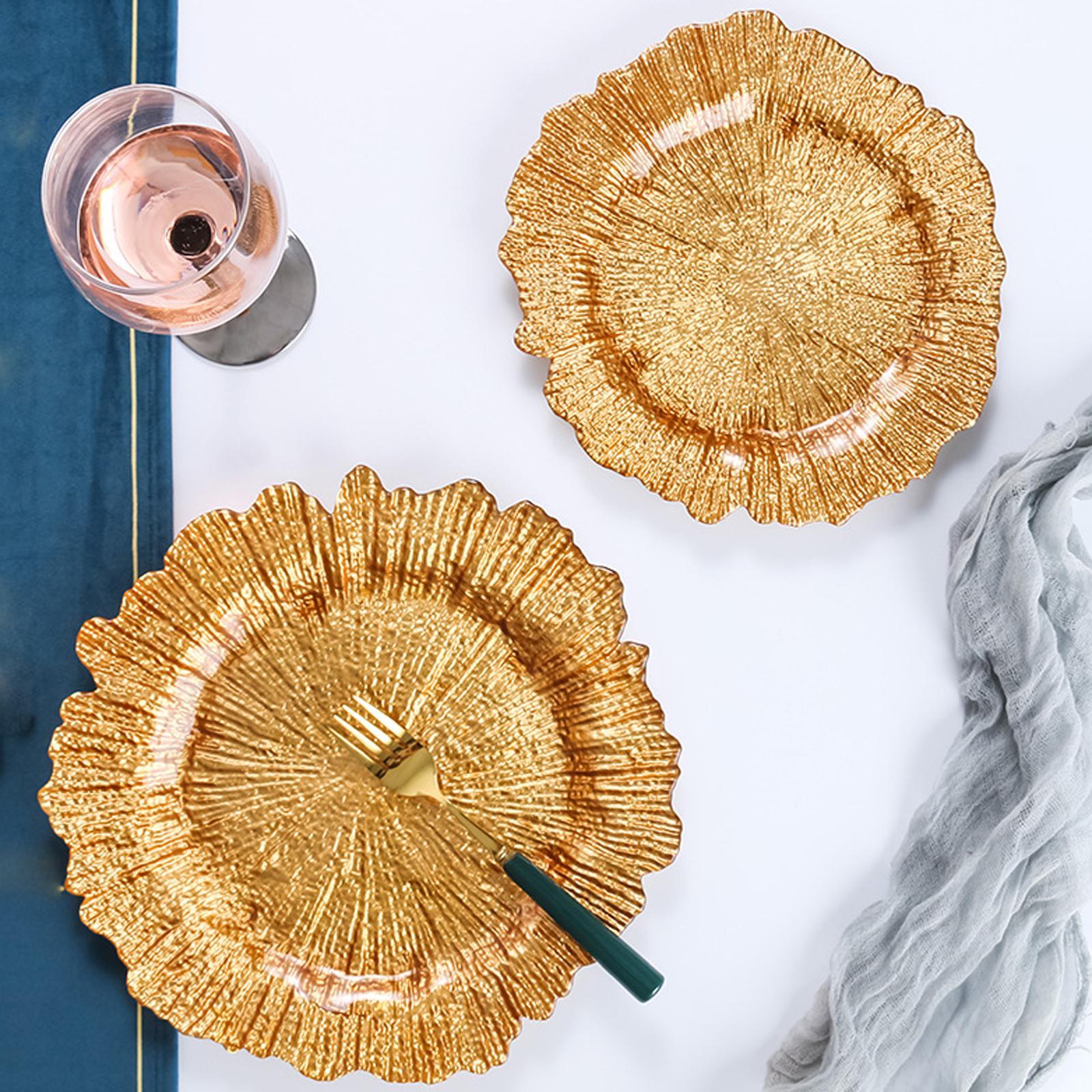 Glass Plate Decorative Tray Fruit Plate for Party Events Dinner Decor