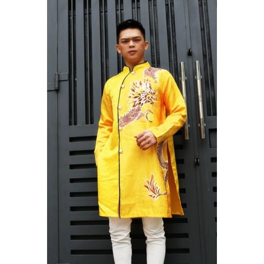 Áo dài cách tân gấm thương Hải