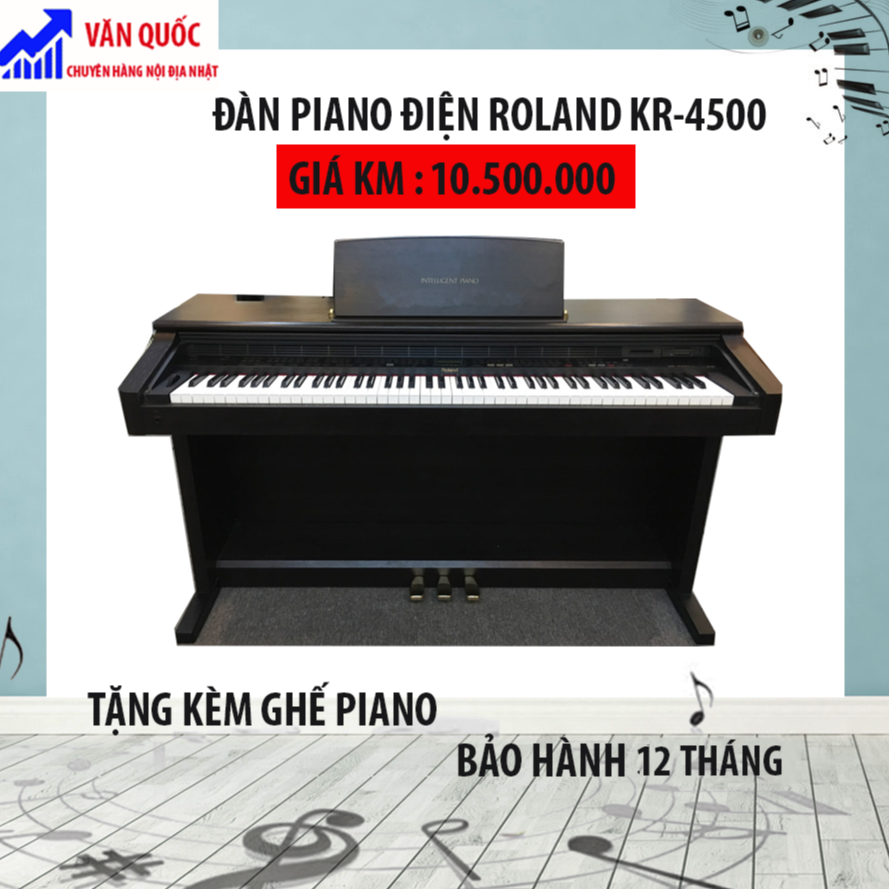 ĐÀN PIANO ĐIỆN ROLAND KR 4500 TẶNG KÈM GHẾ PIANO