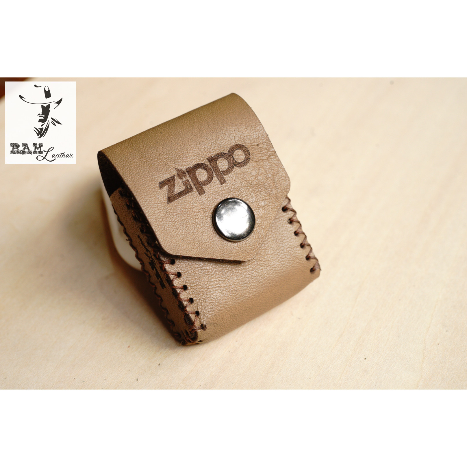 TÚI ZIPPO DA BÒ THẬT