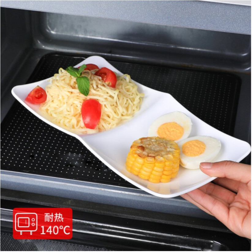 Đĩa đựng nước chấm 2 ngăn Nakaya Moln - Hàng nội địa Nhật Bản nhập khẩu chính hãng