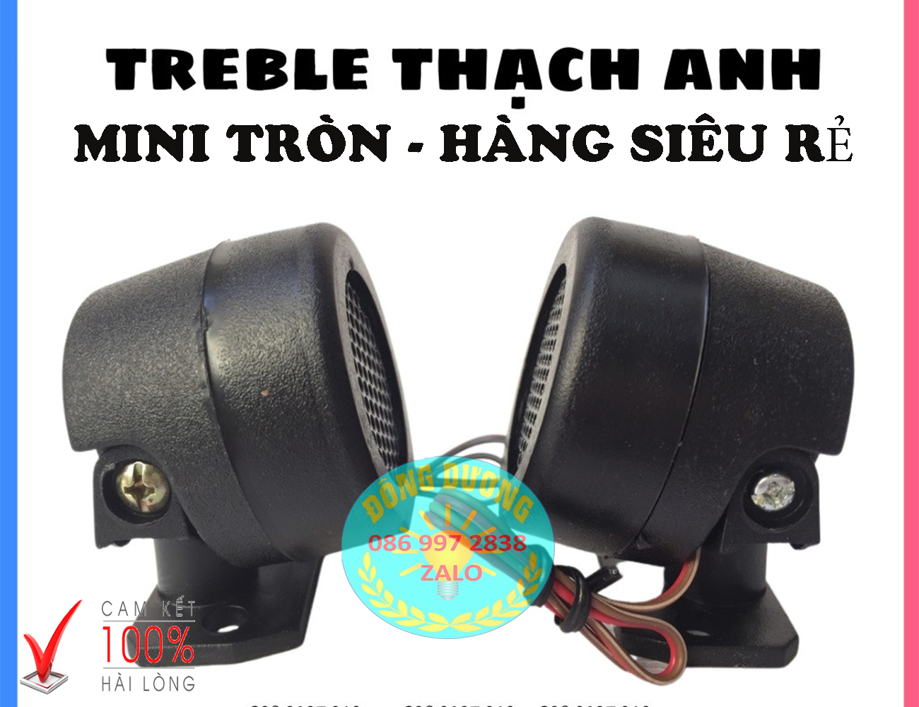 LOA SIÊU TREBLE MINI MD - 2K TRÒN - GIÁ 1 ĐÔI - LOA TRỢ TRÉP