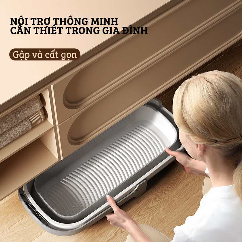 Xô Nhựa Cao Cấp Gấp Gọn Đa Năng Damas, Xô Nước Lau Nhà Vệ Sinh Nhà Cửa  - Chất Liệu Nhựa PP An Toàn Cho Người Tiêu Dùng - Dung Tích 12L Phù Hợp Với Nhiều Nhu Cầu Sử Dụng: Rửa Xe, Câu Cá, Để Đồ Đạc,...Thiết Kế Kèm Quai Xách Tay Thuận Tiện Di Chuyển