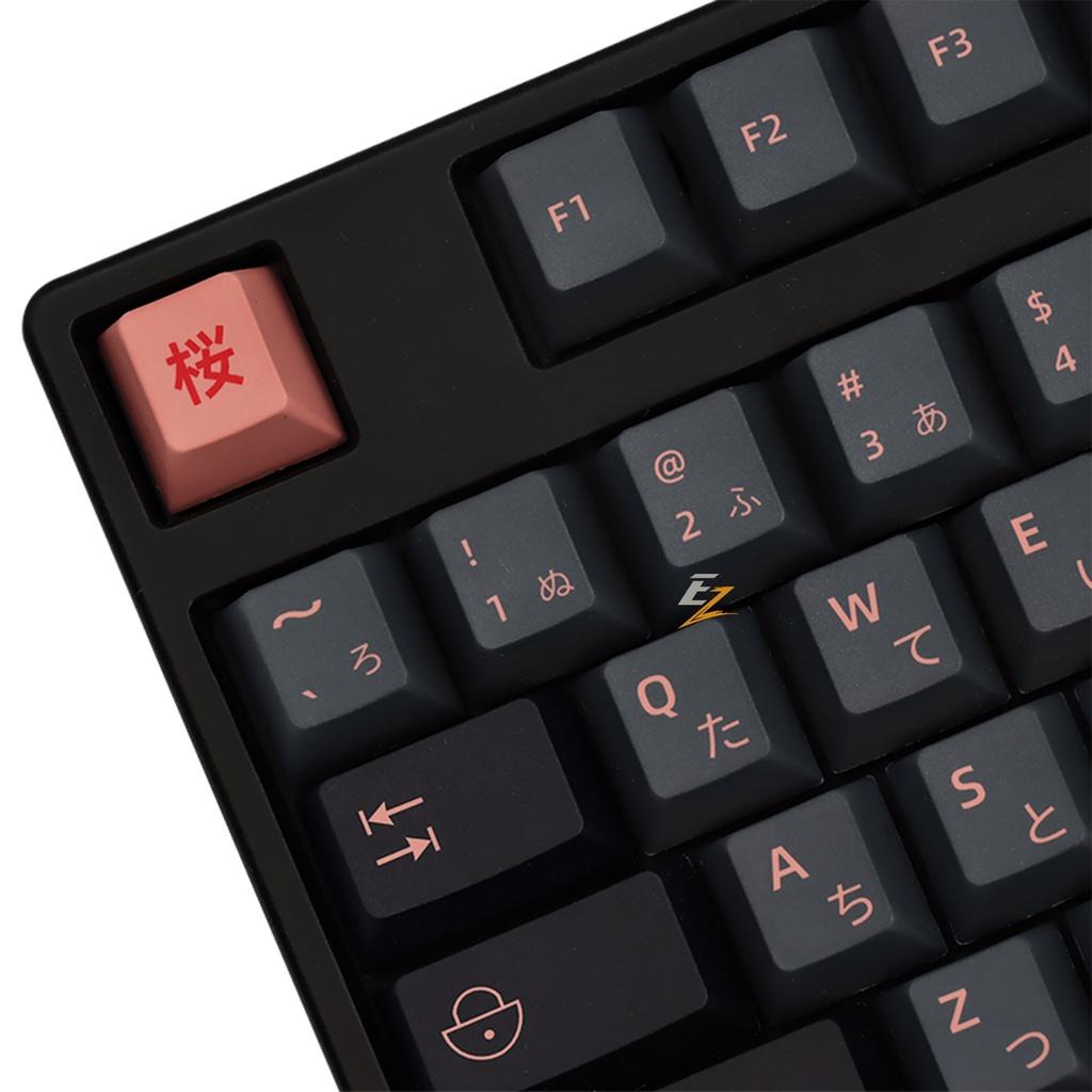 Keycap Cho Bàn Phím Cơ GMK Tokyo Night Thick PBT Cherry Profile 131 Phím