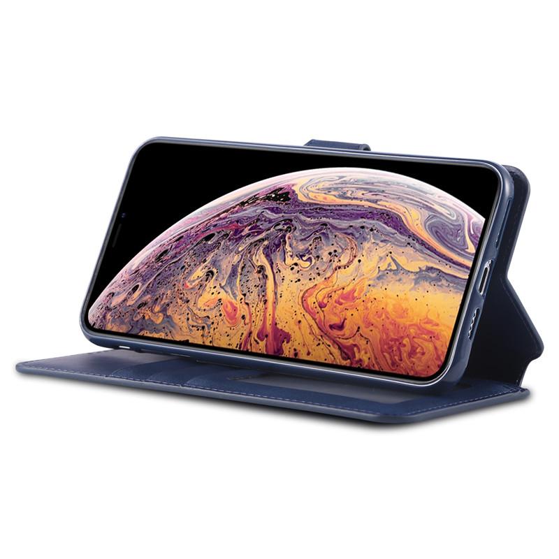 Bao Da Nắp Gập Phong Cách Retro Có Ngăn Đựng Thẻ Cho Iphone 11 12 Pro Mini Xr Xs Max