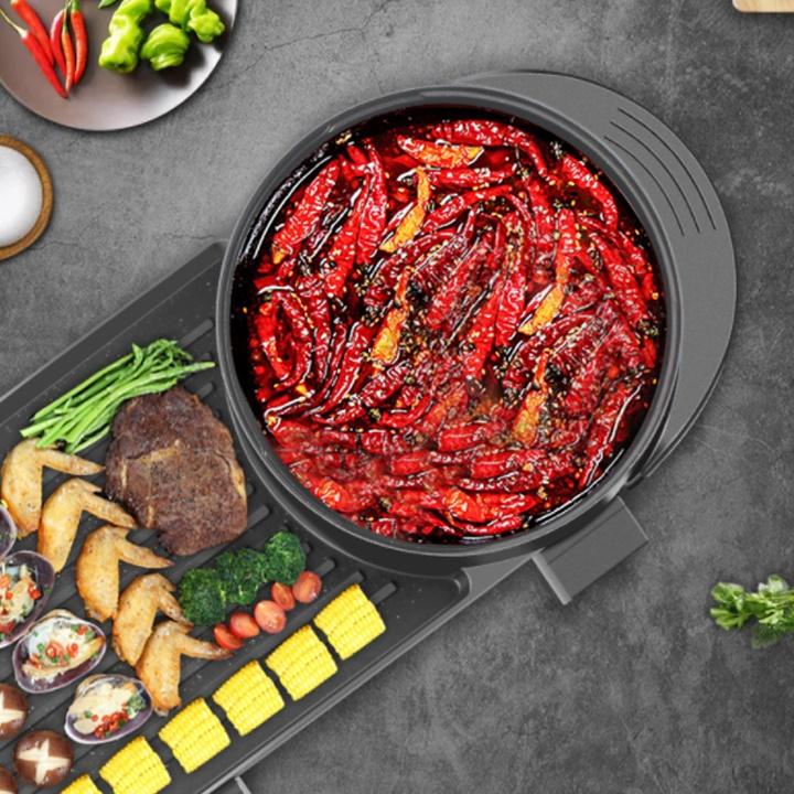 Nồi Lẩu Kèm Nướng Bbq 5 Cấp Độ Nhiệt Phù Hợp Cho 2 3 Người Sử Dụng - Giao Hàng Toàn Quốc