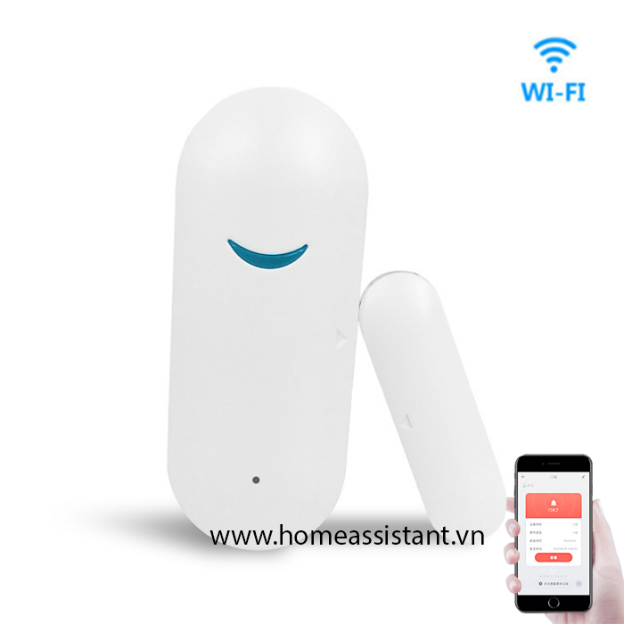 Cảm Biến Báo Động Mở Cửa Má Từ Wifi Tuya WD05