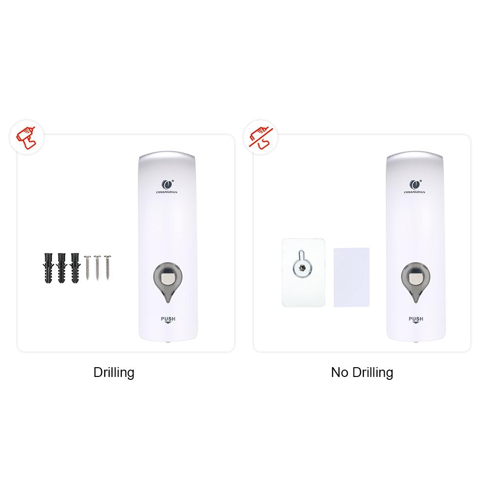 Hộp Đựng Dầu Gội, Xà Phòng Đơn Chuangdian 300Ml Treo Tường