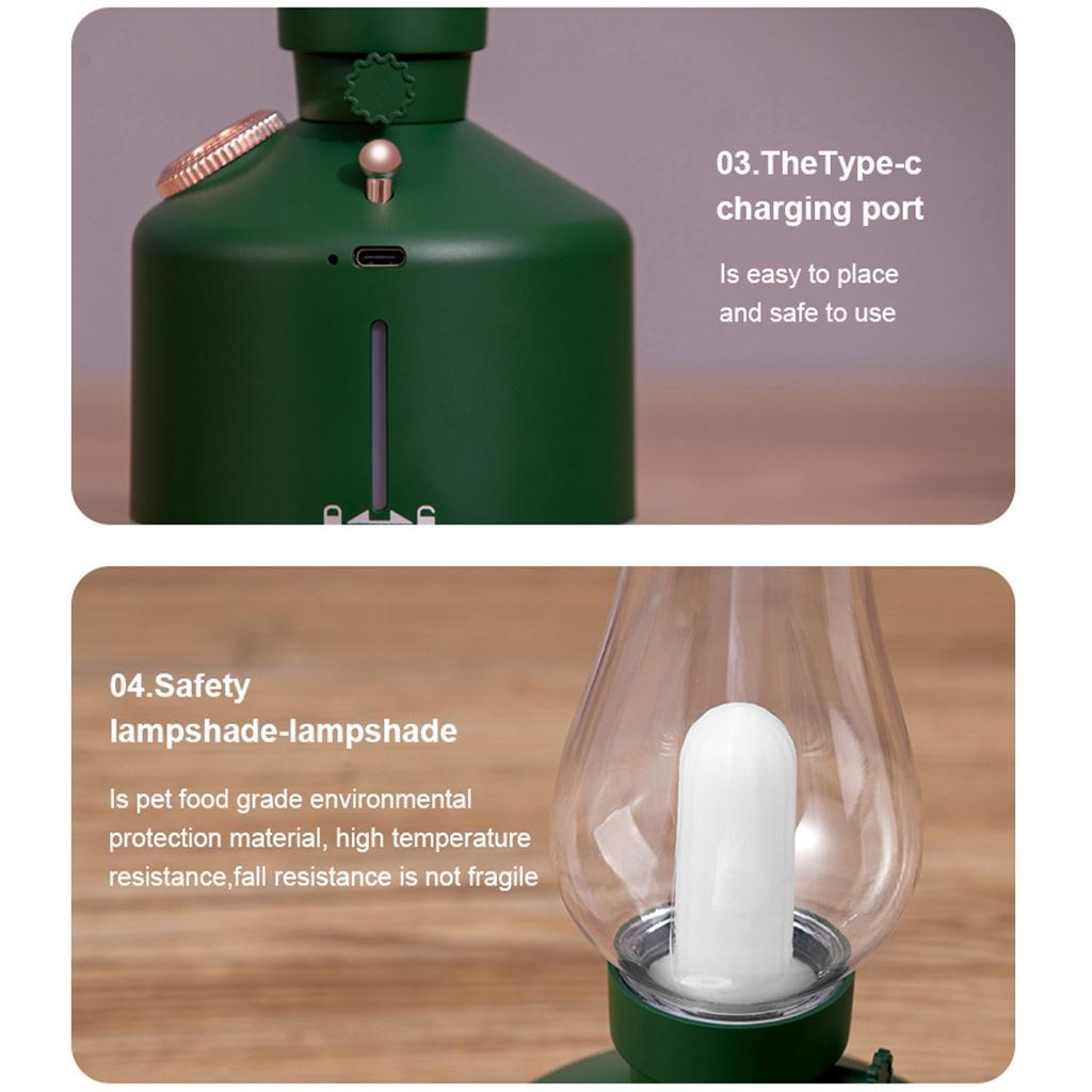 LED 280ml Air Humidifier  Essential Oil  Diffuser Night Light Green