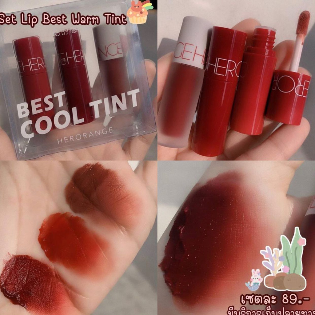 Một Cây Son Kem HERORANGE Best Cool Tint &amp; Best Warm Tint Siêu Xinh