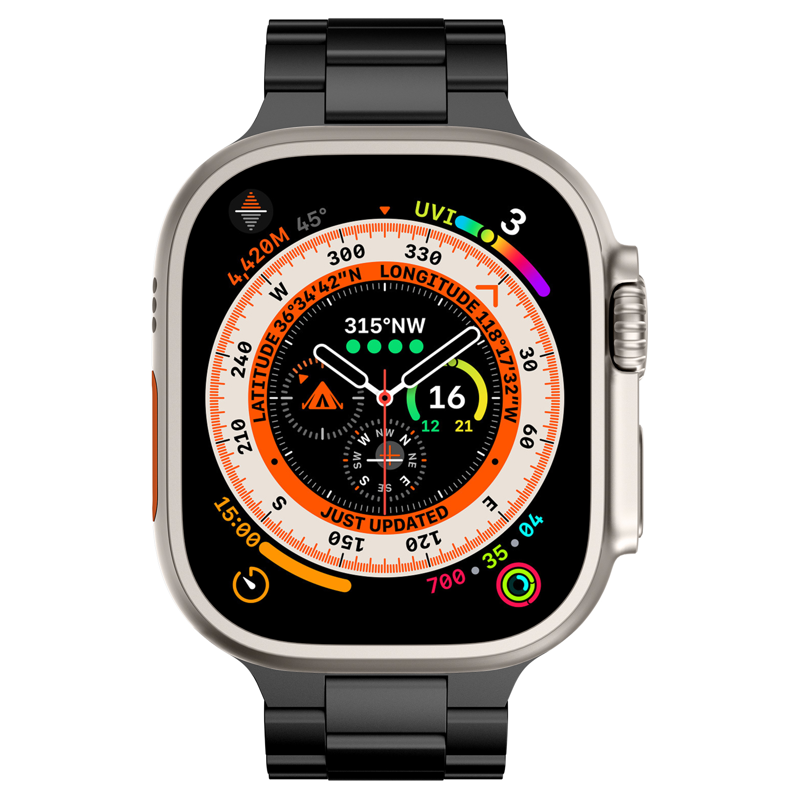Dây Hợp Kim Titan Classic cho Apple Watch Series 4/5/6/7/8/9/SE3/10/11 &amp; Apple Watch Ultra 1/2/3 Size 44/45/46/49mm - Hàng Chính Hãng