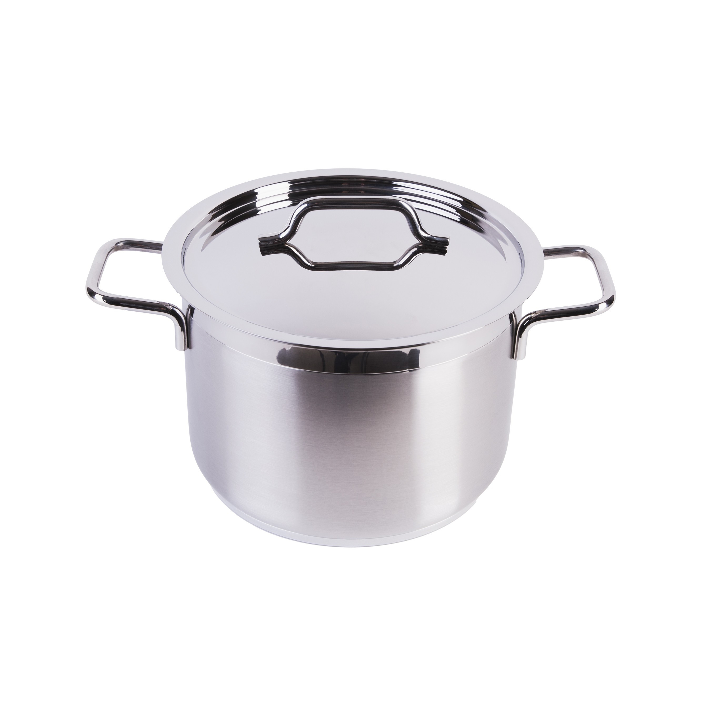 Soong Nồi Inox Cao Cấp Đáy 3 Lớp Thân Cao 2 Lớp Nắp Inox  24x16cm 7.2 Lit Berndorf Sandrik - Casserole with Lid