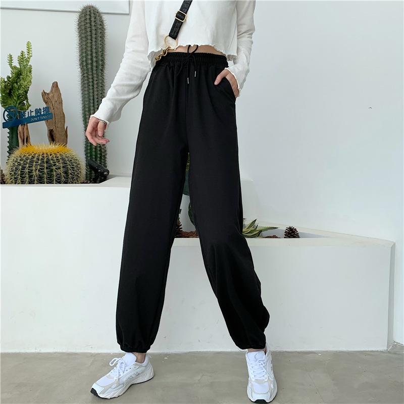 Quần jogger nữ tập yoga gym bigsize ống rộng cạp cao thể thao unisex vải da cá dày dặn có bo phong cách CHERRY T009
