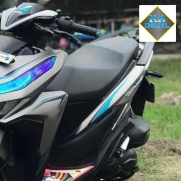 Tem rời Vario in decal trong dán xe trắng hoặc bạc