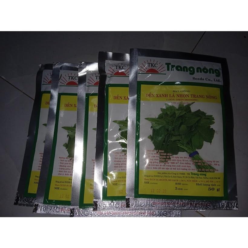 Hạt giống rau dền xanh lá nhọn 50g