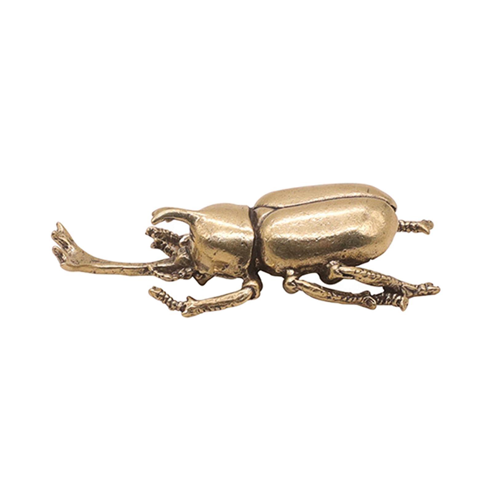 Brass Figurine Statue, Animal Sculpture Artwork Crafts Ornament, for Office Table Home Decor Gift