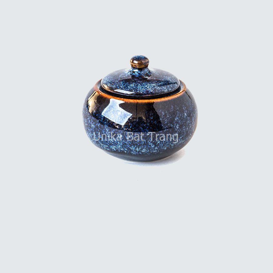 Hũ Đựng Đường Tròn - Hũ Đựng Gia Vị Cao cấp - Gốm Sứ Bát Tràng