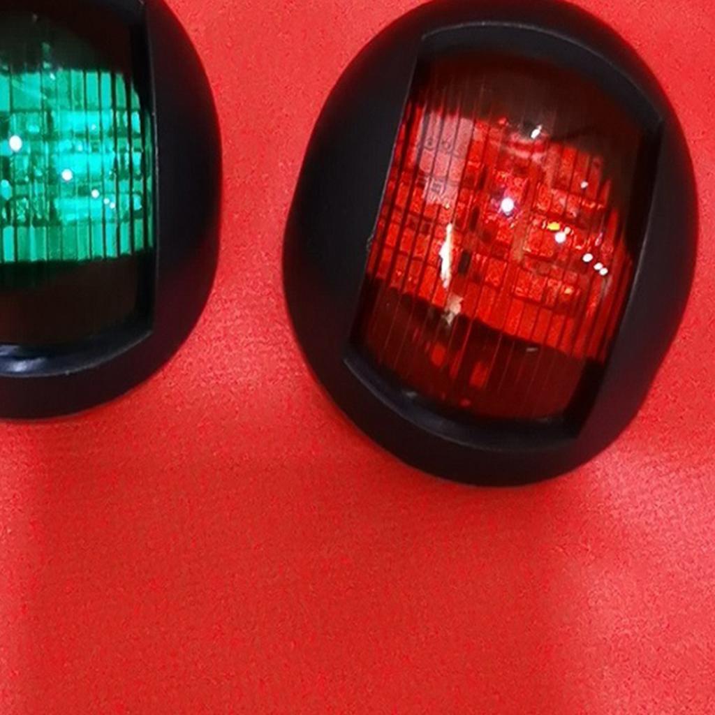 2pcs 12V Marine Boat Yacht Light , LED Bow Navigation Side Lights Sailing Signal Light, Durable