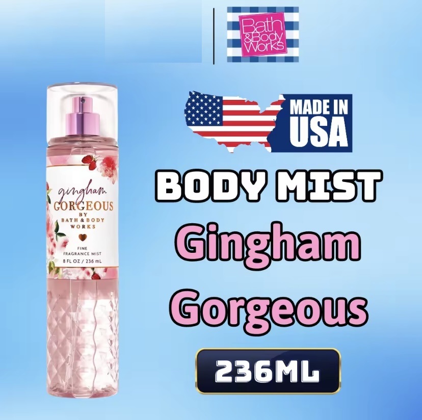 Body Mist Gingham Gorgeous 236ml - Bath and Body Work Gingham Gorgeous Chính Hãng