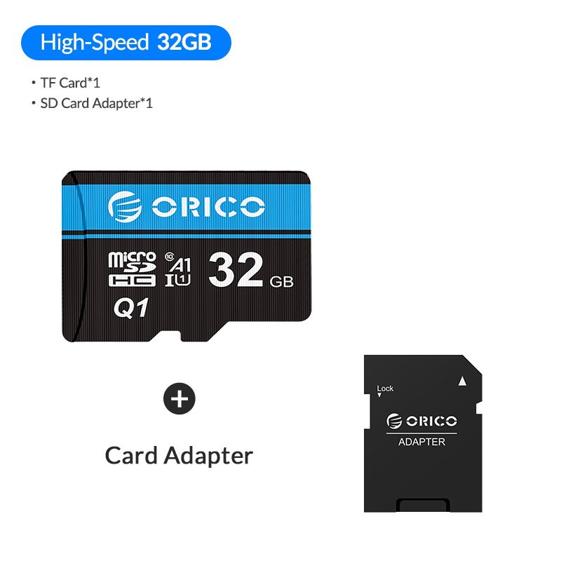 Thẻ Nhớ ORICO microSD 32GB/64GB/128GB - Chống Nước, Chống Từ Tính, Chống Nhiệt Độ Cao, Tương Thích Cao Và Chống Tia X