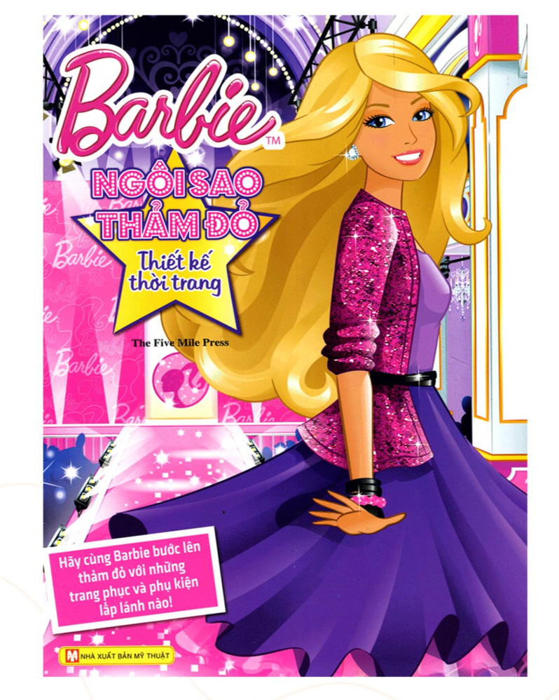 Bộ Sách Ghép Hình - Barbie Thủ Công Dựng Hình Thời Trang - Bản Quyền