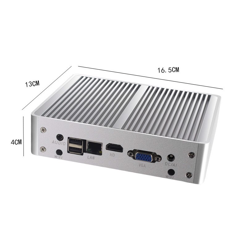 Mini PC, CPU Mini máy tính chuẩn công nghiệp Aturos YC025 Core i5 4200U, RAM 8G, SSD M2 128G - Hàng nhập khẩu
