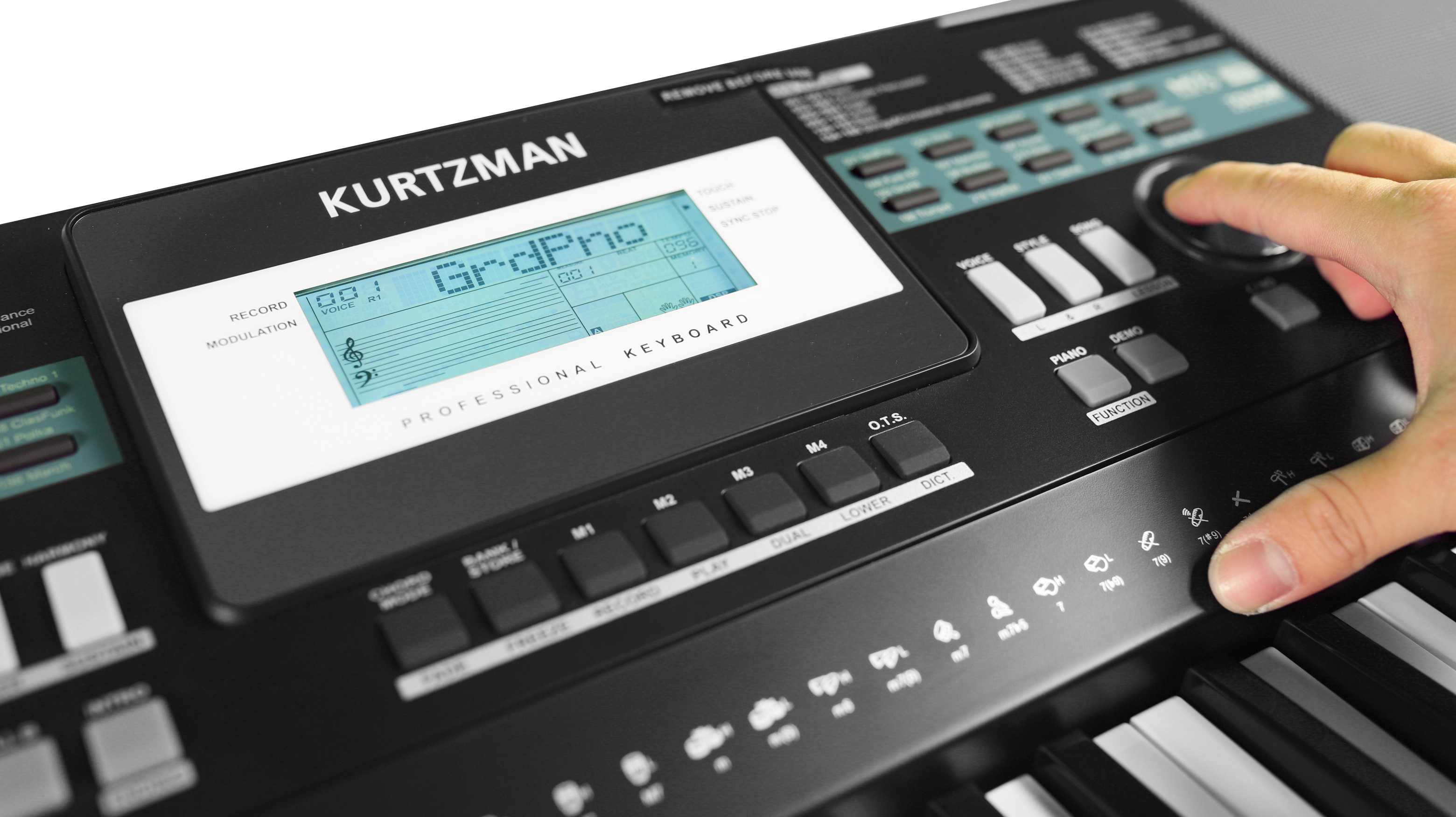 Đàn Organ điện tử, Portable Keyboard - Kzm Kurtzman K300S - Accompaniment Keyboard, Màu đen - Hàng chính hãng