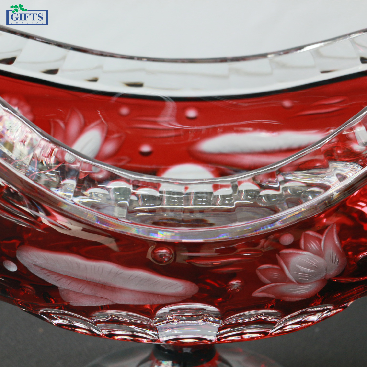 Đĩa Hoa quả Pha lê Màu Lotus Arnnstadt 26cm