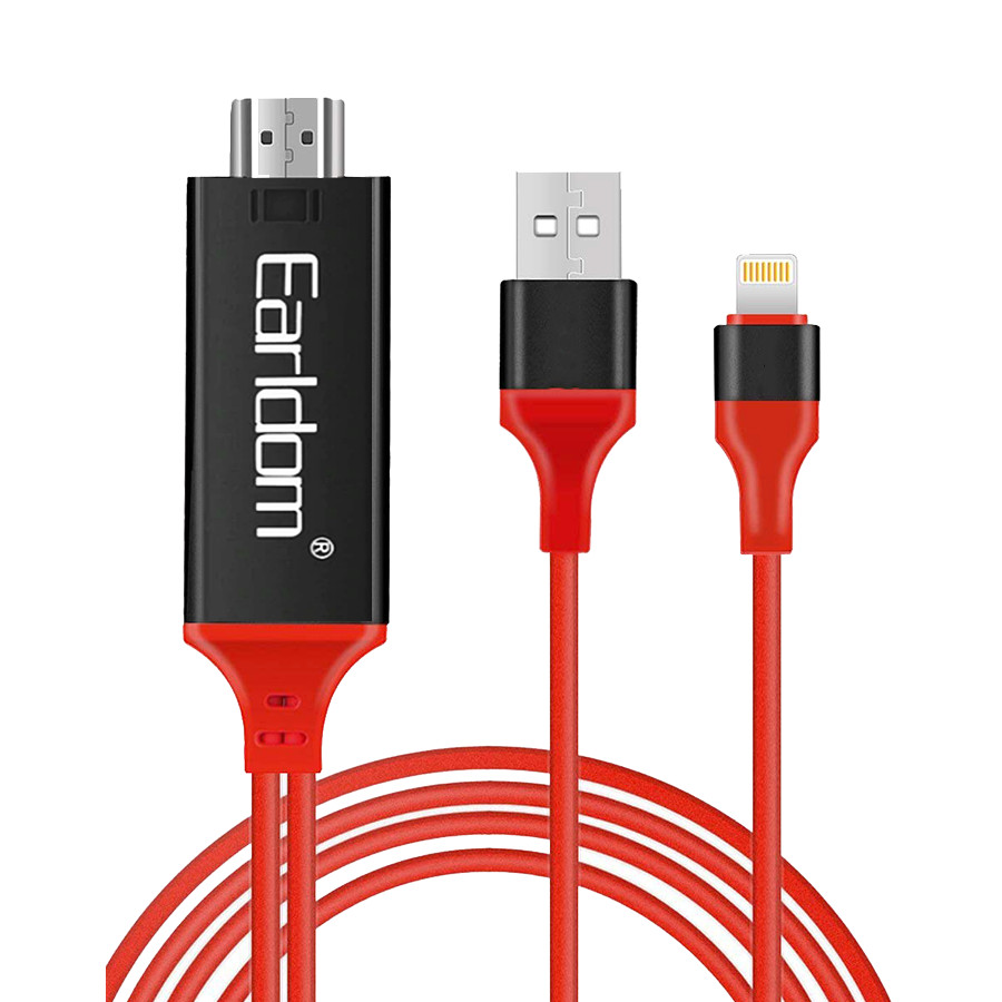 Cáp Earldom MHL Lightning to HDMI cho iPhone iPad - Hàng Nhập Khẩu