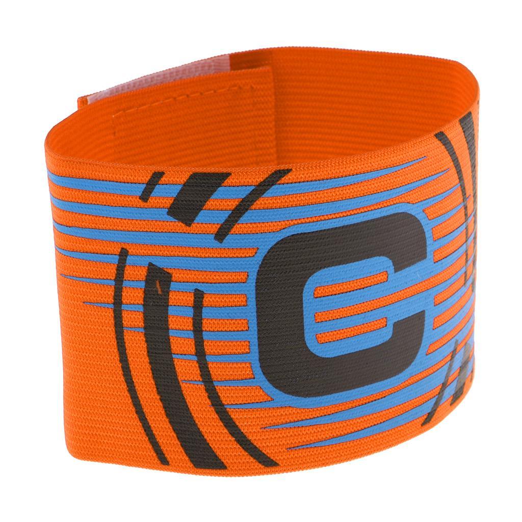 3-5pack Captain Armband Football Soccer Sports Adjustable Arm Bands Orange