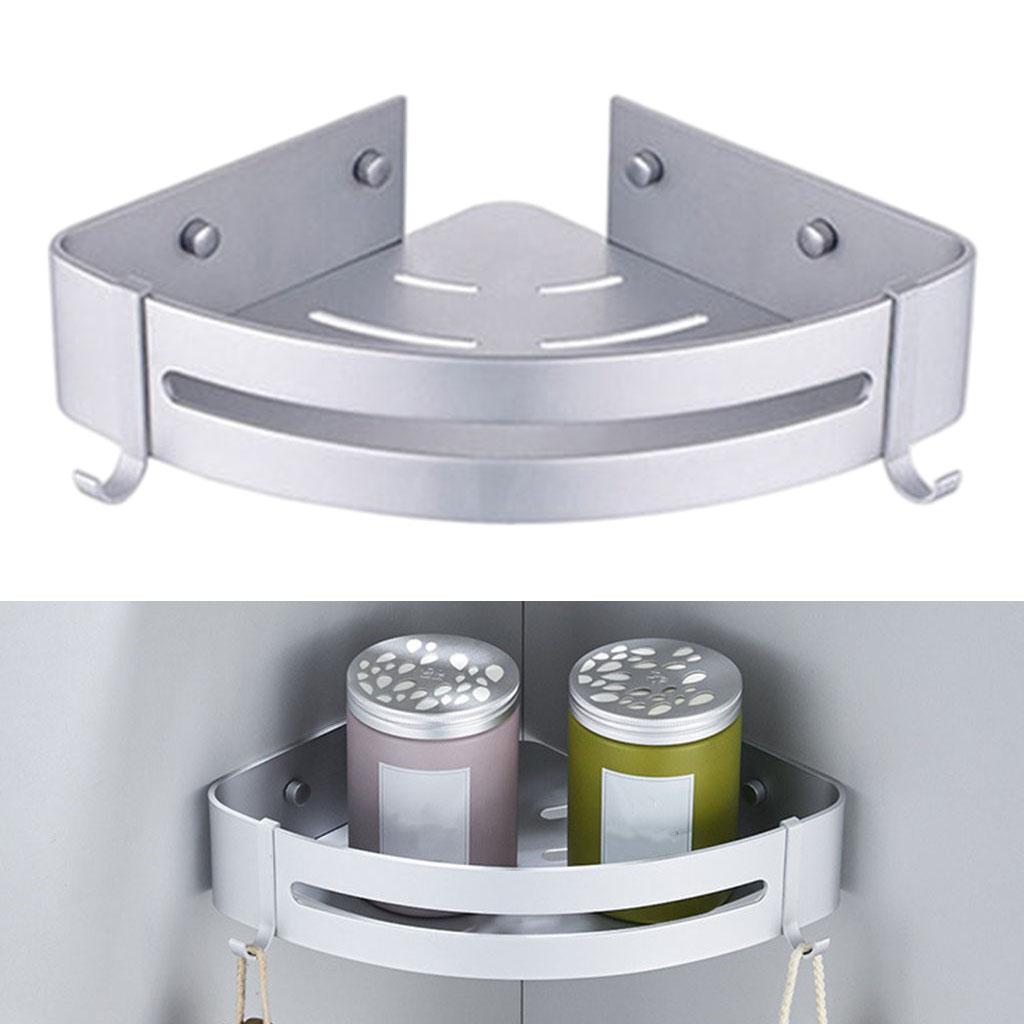 Bathroom Shelf Shower Wall Mounted Corner Basket  Storage Triangle