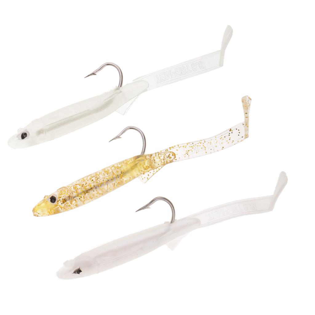 3pcs Small EEL Soft Fishing Lure Artificial Fish Bait Swimbait
