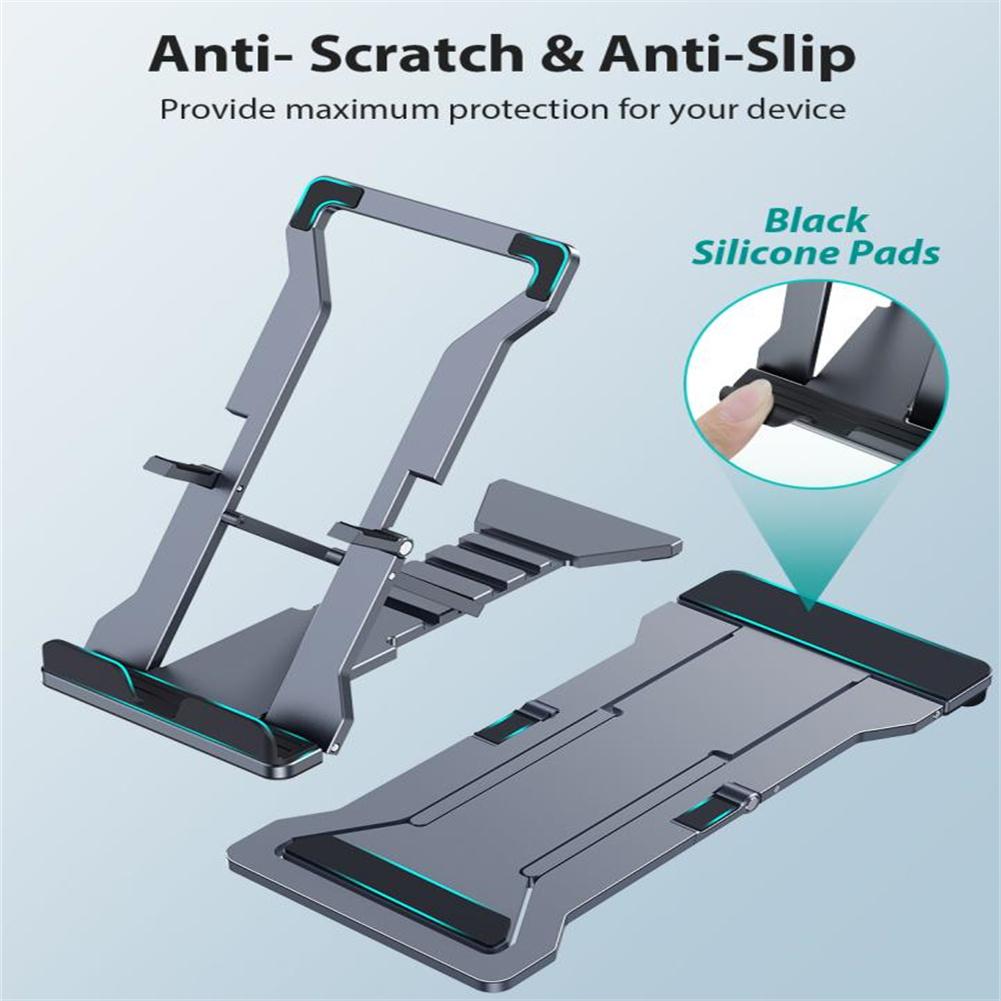 Aluminum Alloy Adjustable Phone Stand Base Multi-angle Bracket Desktop Upgrade Holder Compatible For Ipad Tablet Pc