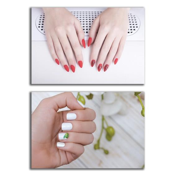 Tranh dán tường trang trí tiệm spa, nail, sơn móng