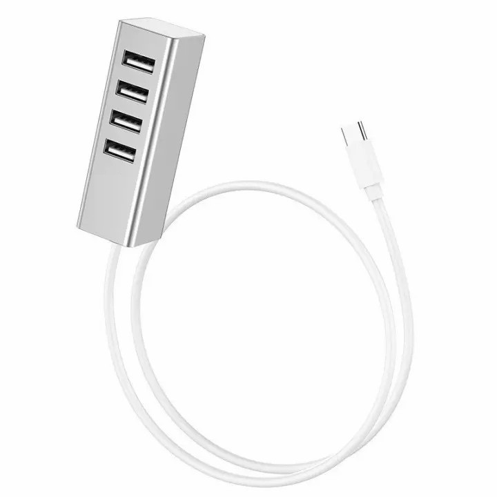 Bộ chia cổng Type C ra Hub 4 cổng USB 2.0 - Giao màu ngẫu nhiên