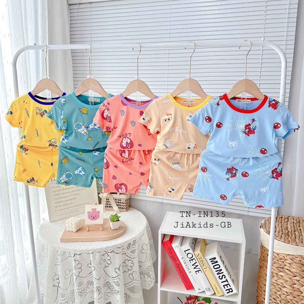 Đồ Bộ Bé Trai Bé Gái Minky Mom, Quần áo trẻ em vải Thun Lạnh mềm mịn thoáng mát an toàn cho bé NN22