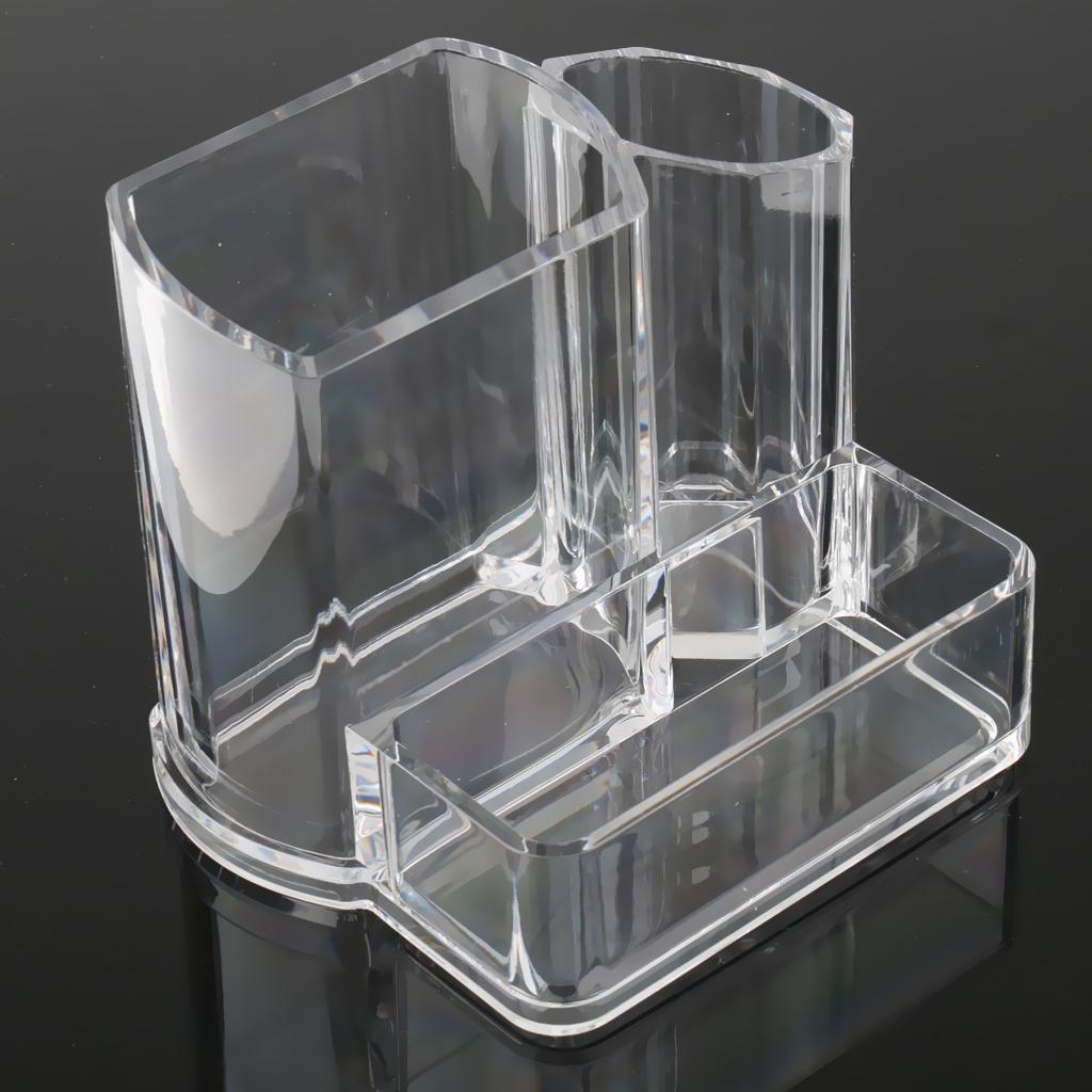 Transparent Acrylic Makeup Brush Lipstick Holder Box Jewelry Organizer Case