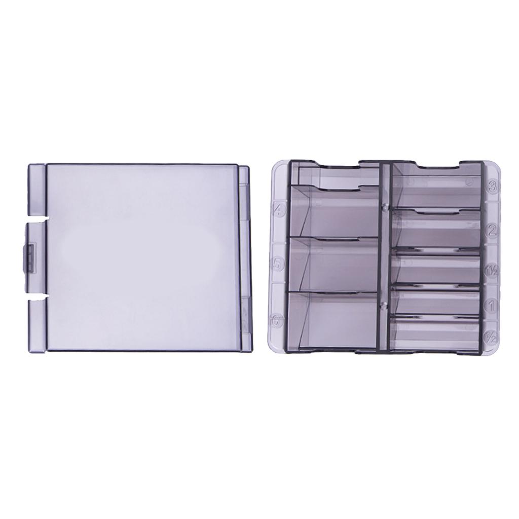 Transparent Hair Clipper Storage Box,Organizer Base Case, Electric Fader Caliper Comb Storage Hairdresser Tool