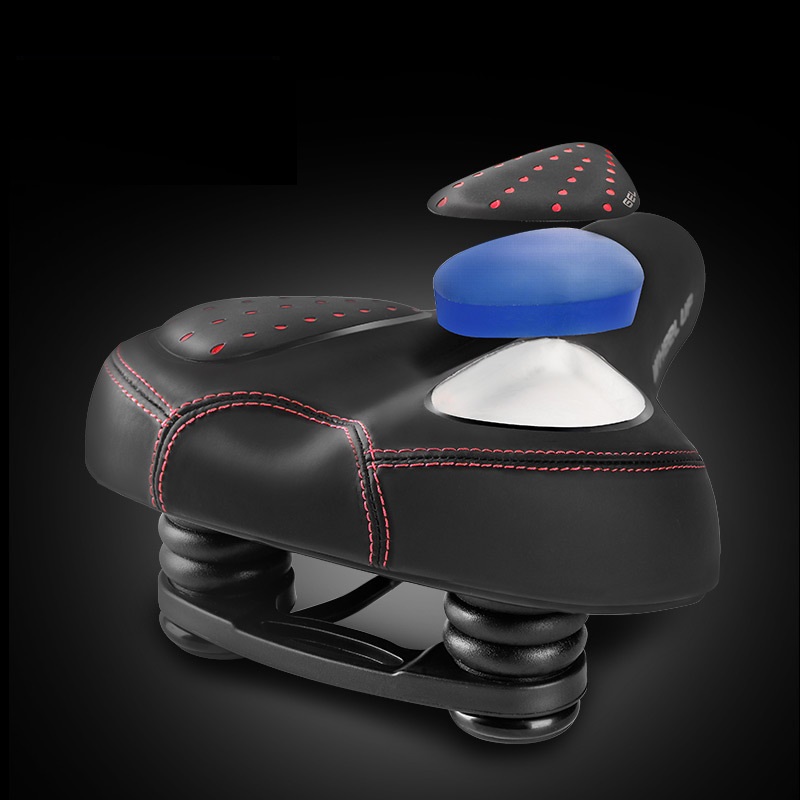 Bicycle saddle seat mountain bike bicycle silicone saddle cushion accessories and equipment with taillights