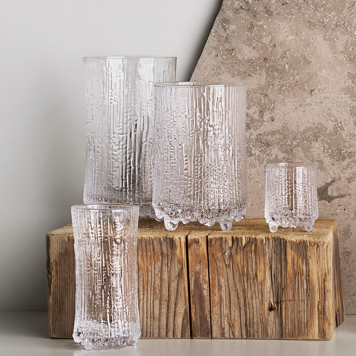 Bộ 4 cốc Ultima Thule Iittala, chất liệu thủy tinh cao cấp, dung tích 50ml