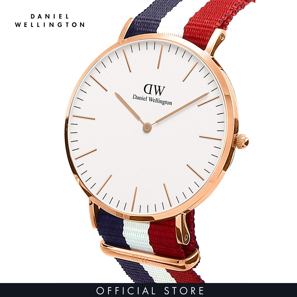 Đồng hồ Nam Daniel Wellington dây Vải nato - Classic Cambridge 40mm DW00100003