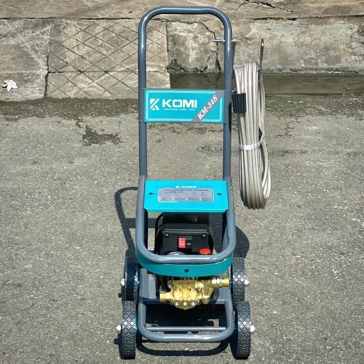 MÁY XỊT RỬA XE CAO ÁP CÓ CHỈNH ÁP CHỐNG GIẬT 3200W KM-34S KOMI -HÀNG CHÍNH HÃNG