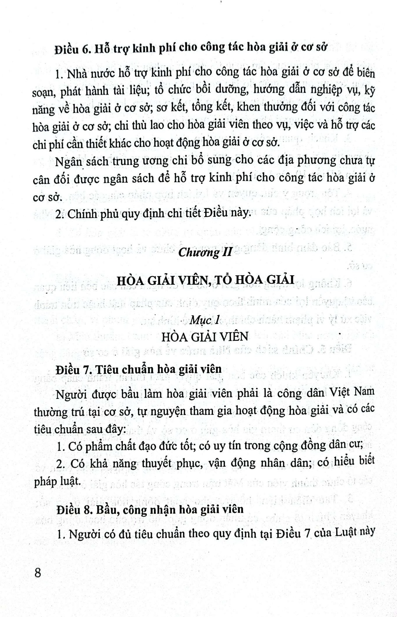 Luật hòa giải ở cơ sở