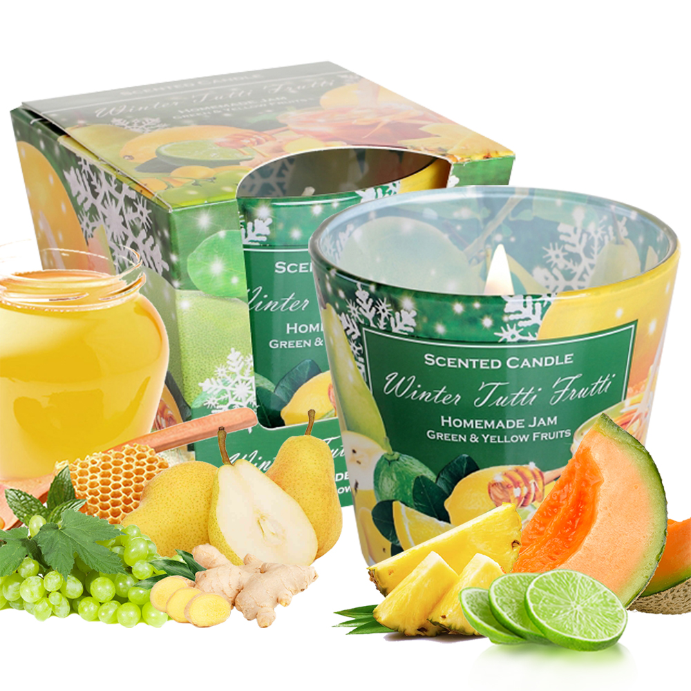 Ly nến thơm tinh dầu Bartek Winter Tutti Frutti 115g QT3159 - nho, quế, lựu (giao mẫu ngẫu nhiên)