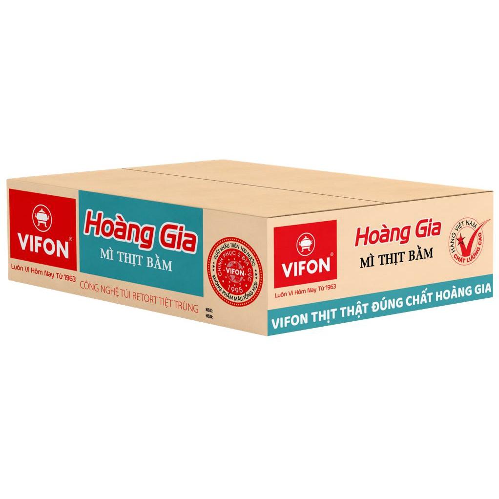 Thùng 18 Mì Thịt Bằm HOÀNG GIA VIFON (130gr / Gói)