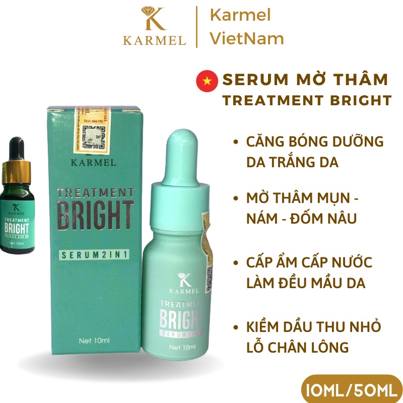Serum Karmel Treatment Bright 10ml mờ thâm nám, căng bóng da