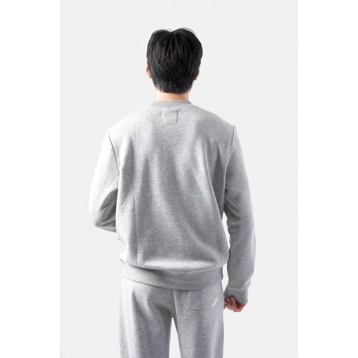 ÁO NỈ SWEATER NAM TAY DÀI THÊU LOGO FORM REGULAR - 10F22SWE001 | LASTORE MENSWEAR