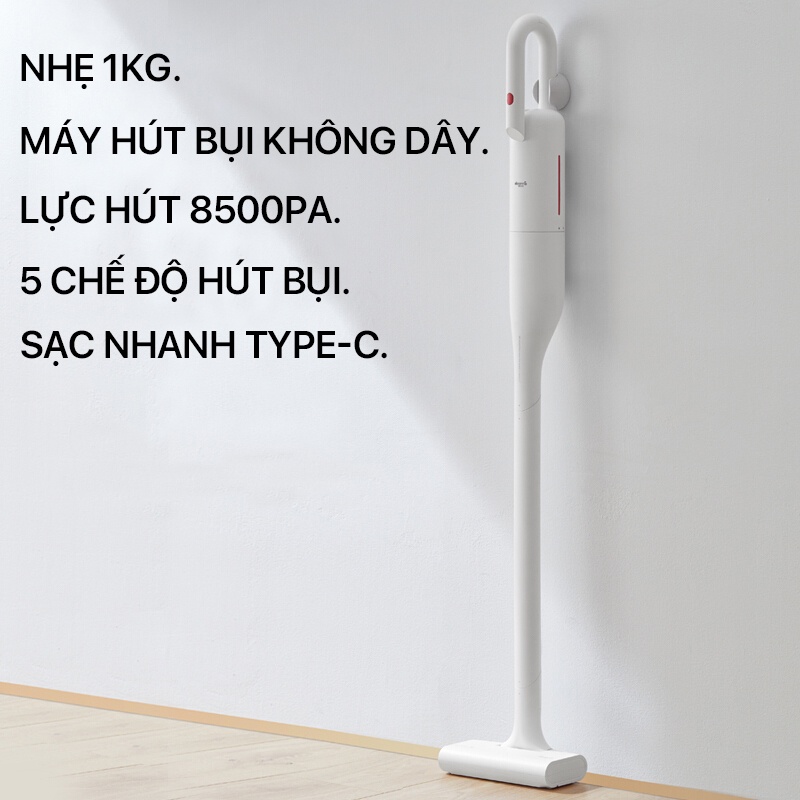 Máy hút bụi cầm tay không dây cao cấp Xiaomi Deerma VC01 - Hàng chính hãng